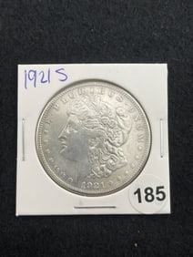 1921 S Morgan Silver Dollar Coin