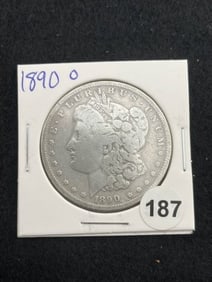 1890 O Morgan Silver Dollar Coin