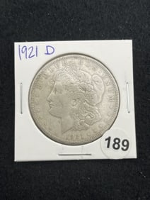 1921 D Morgan Silver Dollar Coin