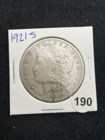 1921 S Morgan Silver Dollar Coin