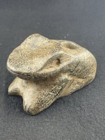 Frog Effigy Stone Pipe Indian Artifact Arrowhead