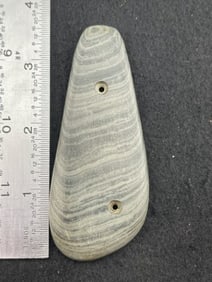 Slate Gorget Indian Artifact Arrowhead