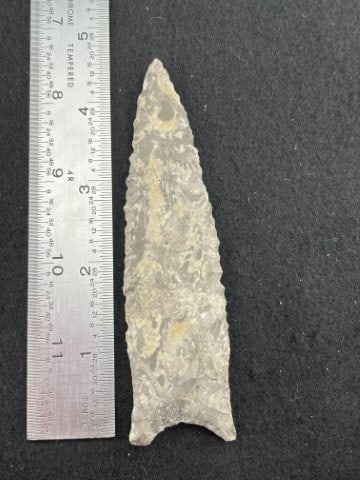 Dalton Indian Artifact Arrowhead: KEY WORDS: INDIAN ARTIFACT ARTIFACTS ARROWHEAD ARROWHEADS NATIVE AMERICAN MISSISSIPPIAN QUAPAW CADDO POTTERY COINS MORGAN DOLLAR PEACE DOLLAR SILVER COINS. All coins have been Sigma tested for authent