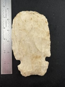 Chipped Hoe Indian Artifact Arrowhead