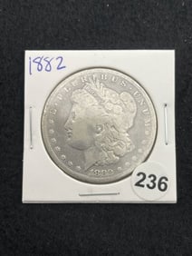 1882 Morgan Silver Dollar Coin