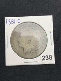 1881 O Morgan Silver Dollar Coin