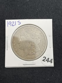1921 S Morgan Silver Dollar Coin