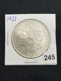 1921 Morgan Silver Dollar Coin