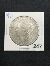 1921 Morgan Silver Dollar Coin