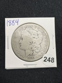 1884 Morgan Silver Dollar Coin