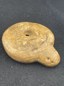 Turtle Effigy Stone Pipe Indian Artifact Arrowhead