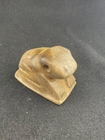Frog Effigy Stone Pipe Indian Artifact Arrowhead