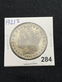 1921 S Morgan Silver Dollar Coin