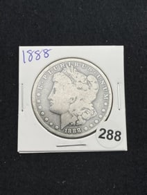 1888 Morgan Silver Dollar Coin
