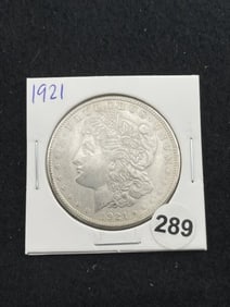 1921 Morgan Silver Dollar Coin