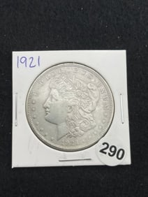 1921 Morgan Silver Dollar Coin