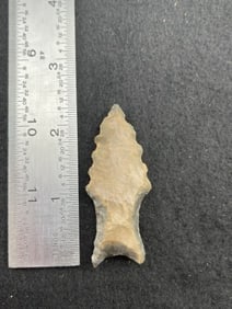 Agate Basin Indian Artifact Arrowhead