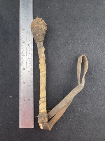 Small War Club Indian Artifact Arrowhead: KEY WORDS: INDIAN ARTIFACT ARTIFACTS ARROWHEAD ARROWHEADS NATIVE AMERICAN MISSISSIPPIAN QUAPAW CADDO POTTERY COINS MORGAN DOLLAR PEACE DOLLAR SILVER COINS. All coins have been Sigma tested for authent