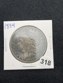 1884 Morgan Silver Dollar Coin