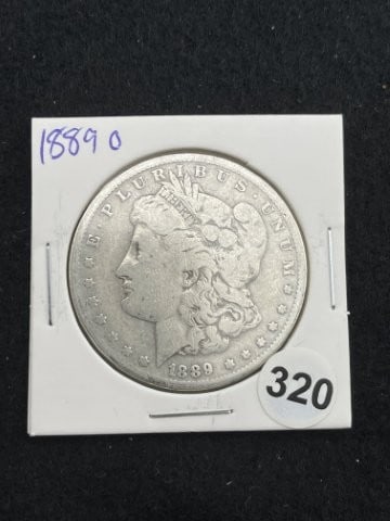 1889 O Morgan Silver Dollar Coin: KEY WORDS: INDIAN ARTIFACT ARTIFACTS ARROWHEAD ARROWHEADS NATIVE AMERICAN MISSISSIPPIAN QUAPAW CADDO POTTERY COINS MORGAN DOLLAR PEACE DOLLAR SILVER COINS. All coins have been Sigma tested for authent