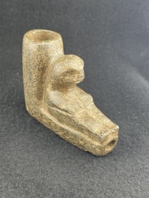 Human Effigy Stone Pipe Indian Artifact Arrowhead