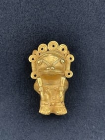 Tumbaga Tairona Gold Figurine UNKNOWN MATERIAL