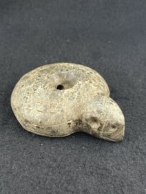 Turtle Effigy Stone Pipe Indian Artifact Arrowhead