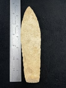 Large Agate Basin Indian Artifact Arrowhead