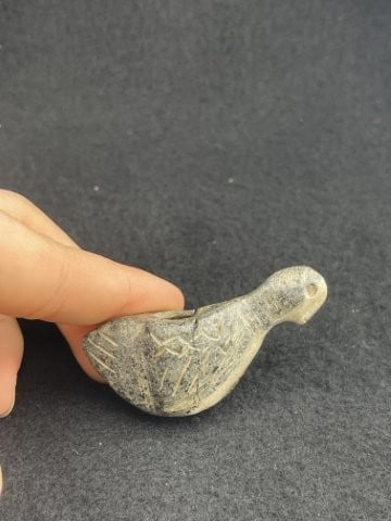 Miniature Bird Effigy Stone Pipe Indian Artifact Arrowhead (1 of 6)