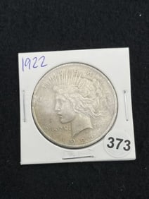 1922 Peace Silver Dollar Coin
