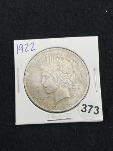 1922 Peace Silver Dollar Coin (1 of 2)