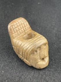 Human Effigy Stone Pipe Indian Artifact Arrowhead