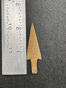 Metal Trade Point Indian Artifact Arrowhead