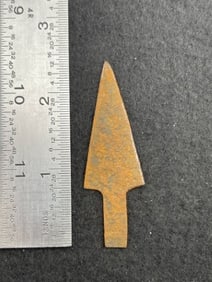 Metal Trade Point Indian Artifact Arrowhead