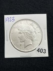1923 Peace Silver Dollar Coin