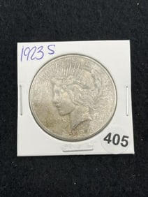 1923 S Peace Silver Dollar Coin