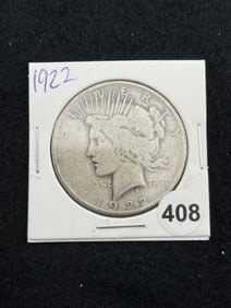 1922 Peace Silver Dollar Coin