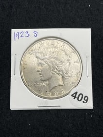 1923 S Peace Silver Dollar Coin