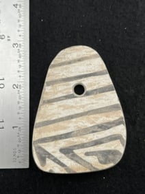 Pottery Pendant Indian Artifact Arrowhead