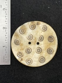 Shell Gorget Indian Artifact Arrowhead