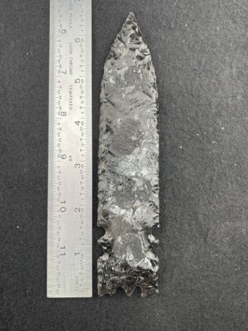 Obsidian Spear Head Indian Artifact Arrowhead (1 of 4)