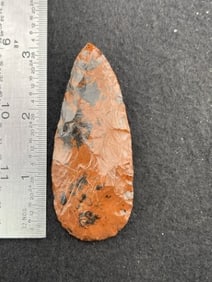 Mahogany Obsidian Blade Indian Artifact Arrowhead