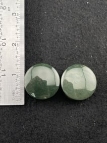 Jade Ear Spools Indian Artifact Arrowhead