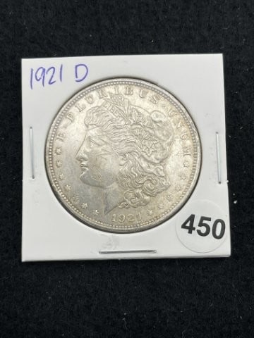 1921 D Morgan Silver Dollar Coin: KEY WORDS: INDIAN ARTIFACT ARTIFACTS ARROWHEAD ARROWHEADS NATIVE AMERICAN MISSISSIPPIAN QUAPAW CADDO POTTERY COINS MORGAN DOLLAR PEACE DOLLAR SILVER COINS. All coins have been Sigma tested for authent