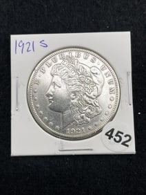 1921 S Morgan Silver Dollar Coin