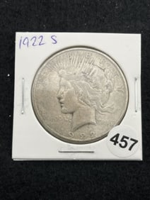 1922 S Peace Silver Dollar Coin