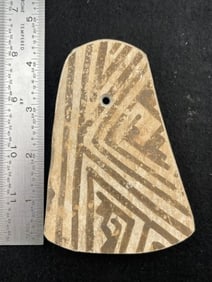 Pottery Pendant Indian Artifact Arrowhead