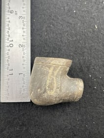 Pottery Pipe Indian Artifact Arrowhead