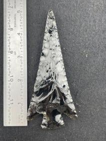 Obsidian Arrow Point Indian Artifact Arrowhead
