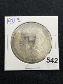 1921 S Morgan Silver Dollar Coin